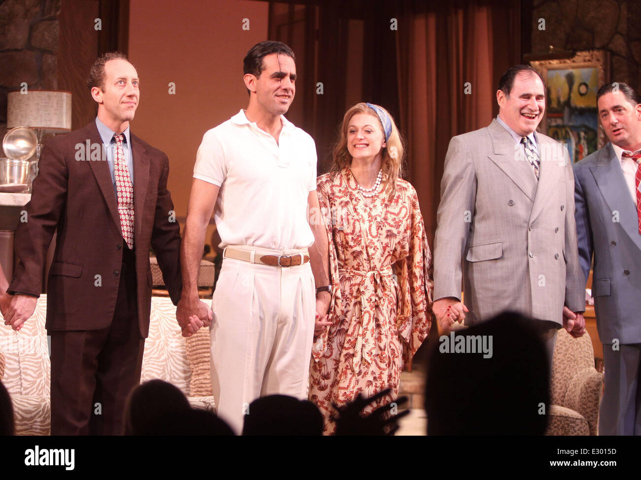 Der Eröffnungsabend Vorhang für große Messer bei American Airlines Theater Featuring: Joey Slotnick, Bobby Cannavale, Marin Ireland, Richard Kind, Reg Rogers wo: New York City, NY, USA bei: 16. April 2013 Stockfoto