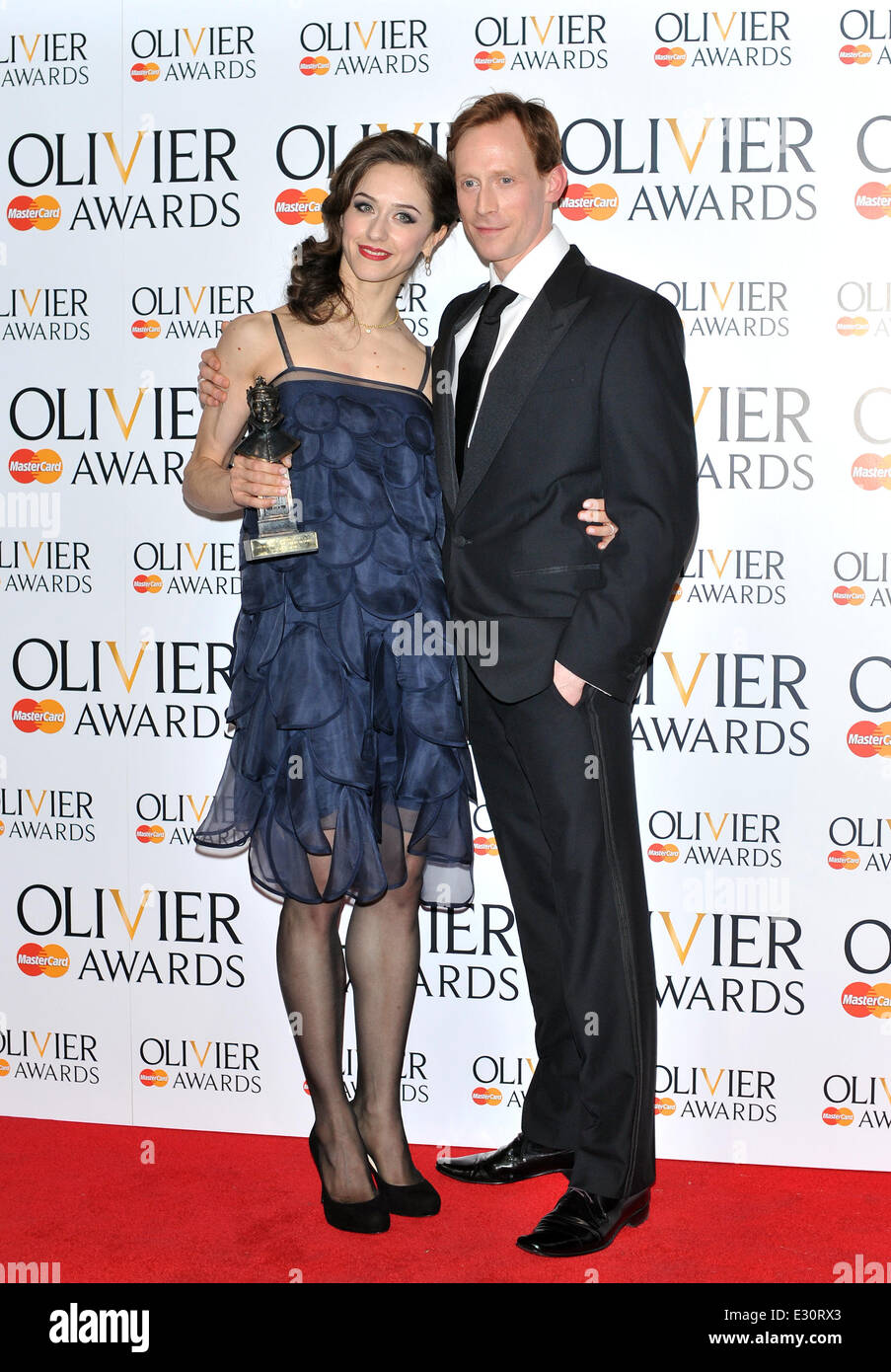 Die Olivier Awards statt an der Königlichen Opernhaus - Drucksaal mit: Marianela Nunez, Ed Watson wo: London, Vereinigtes Königreich bei: 28. April 2013 Stockfoto