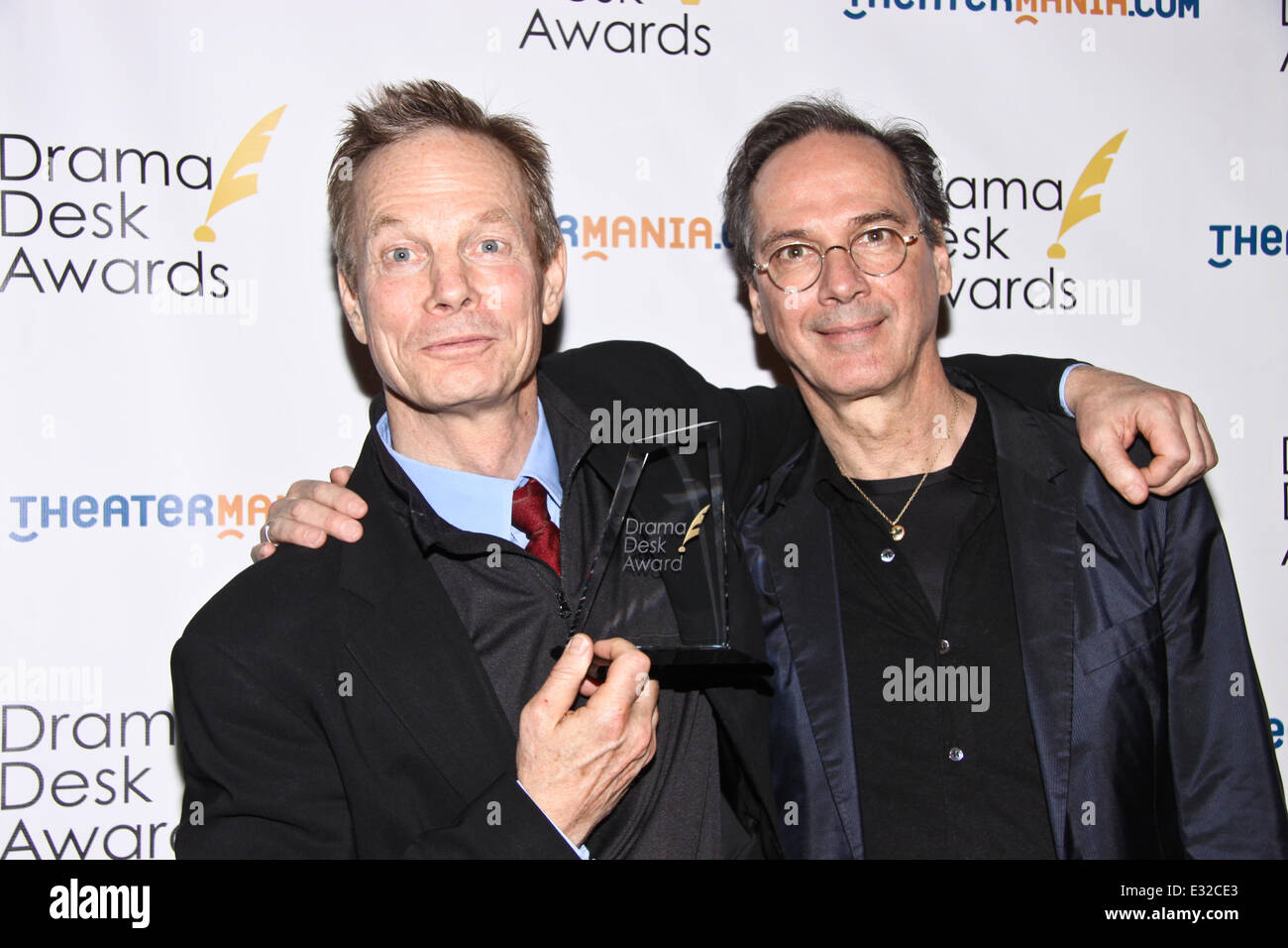 2013 Drama Desk Awards - Presse-Lounge mit: Bill Erwin, David Shiner wo: New York City, New York, Vereinigte Staaten, wann: 19. Mai 2013 Stockfoto