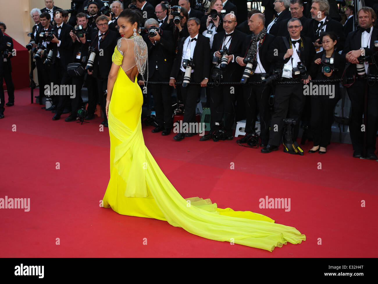 Selita Ebanks besucht "Blood Ties" roten Teppich während der 66. jährlichen Cannes Film Festival im Palais des Festivals im 20. Mai 2013 in Cannes, Frankreich...  Mitwirkende: Selita Ebanks wo: Cannes, Frankreich bei: 20. Mai 2013 Stockfoto