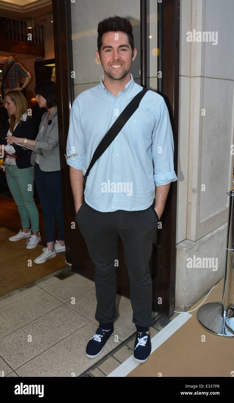 Tommy Hilfiger Shopping Sommerabend-Event auf der Grafton Street - Ankünfte Featuring: Edward Smyth wo: Dublin, Irland: 30. Mai 2013 Stockfoto