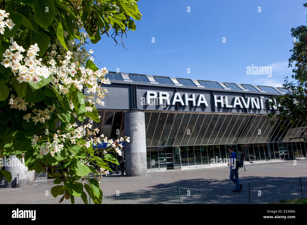 Prager Hauptbahnhof Prag Hlavni Nadrazi, internationaler Bahnhof, Prag, Tschechische Republik, Europa Stockfoto