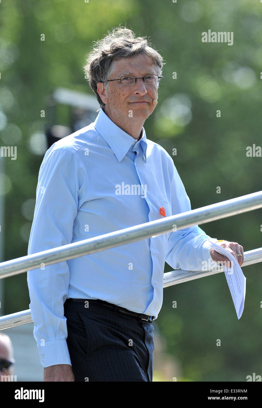 Groß wenn London statt am Hyde Park Featuring: Bill Gates wo: London, Vereinigtes Königreich bei: 8. Juni 2013 Stockfoto