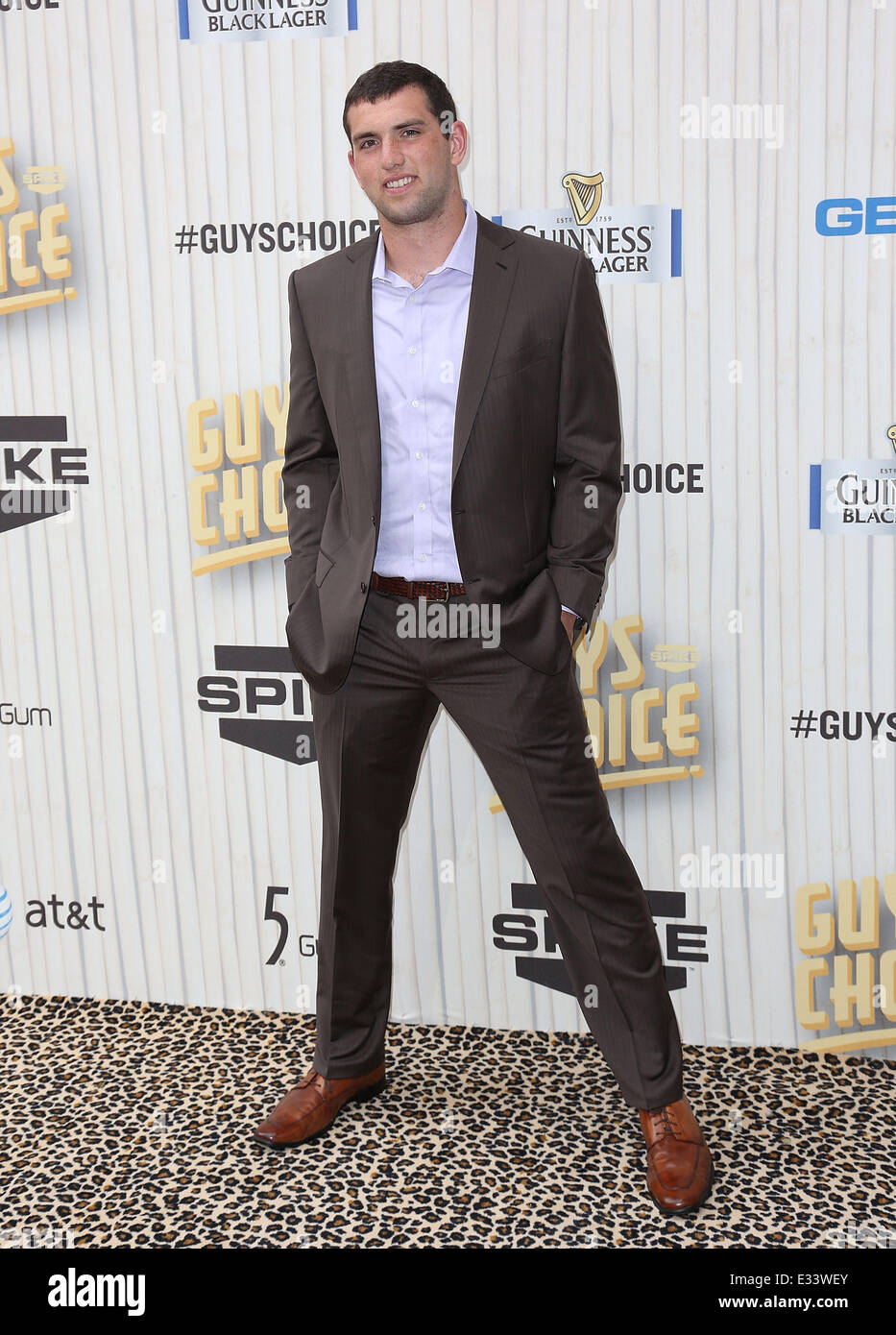 Spike TV Guys Choice Awards 2013 statt bei Sony Bilder Studios - Ankünfte mit: Andrew Glück wo: Los Angeles, CA, Einheit Stockfoto