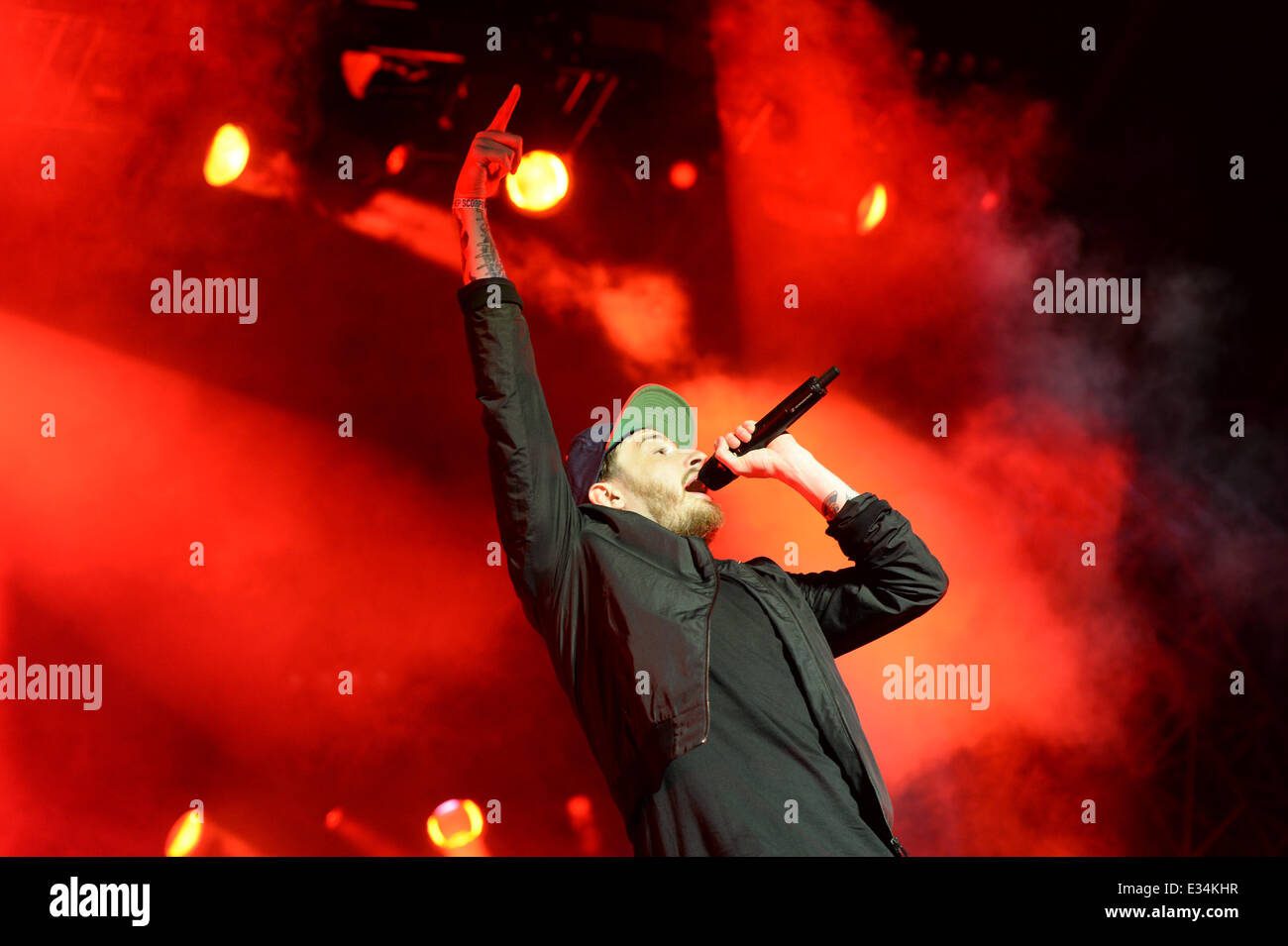 Rock Rapper Casper führt auf dem Southside Festival in Neuhausen Ob Eck ...