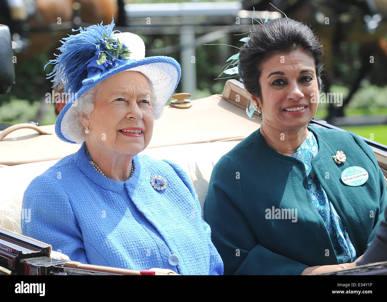 Royal Ascot in Ascot Racecourse - Tag 4 mit: Königin Elizabeth II. wo: Ascot, Großbritannien wenn: 21. Juni 2013 Stockfoto