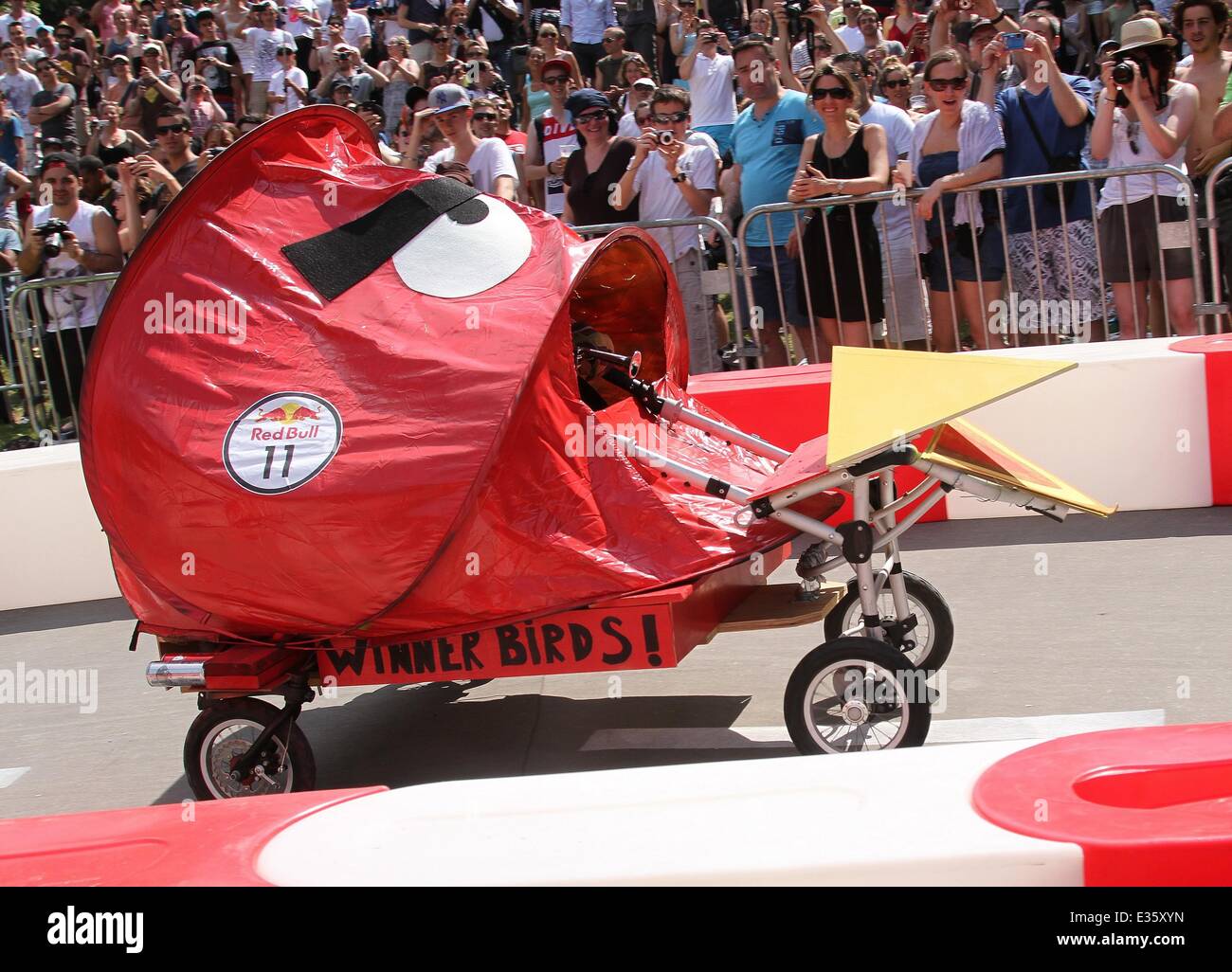 Red Bull Soapbox Race 2013 statt am Parc de Saint-Cloud wo: Paris, Frankreich bei: 5. August 2013 Stockfoto