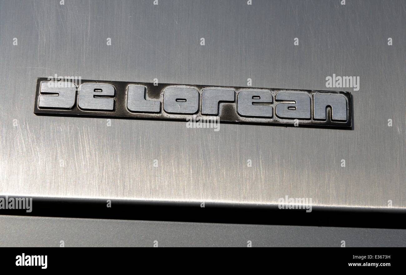DeLorean Autos Besitzer Rallye, Oldtimer-DeLorean DMC-12, Großbritannien. UK Stockfoto
