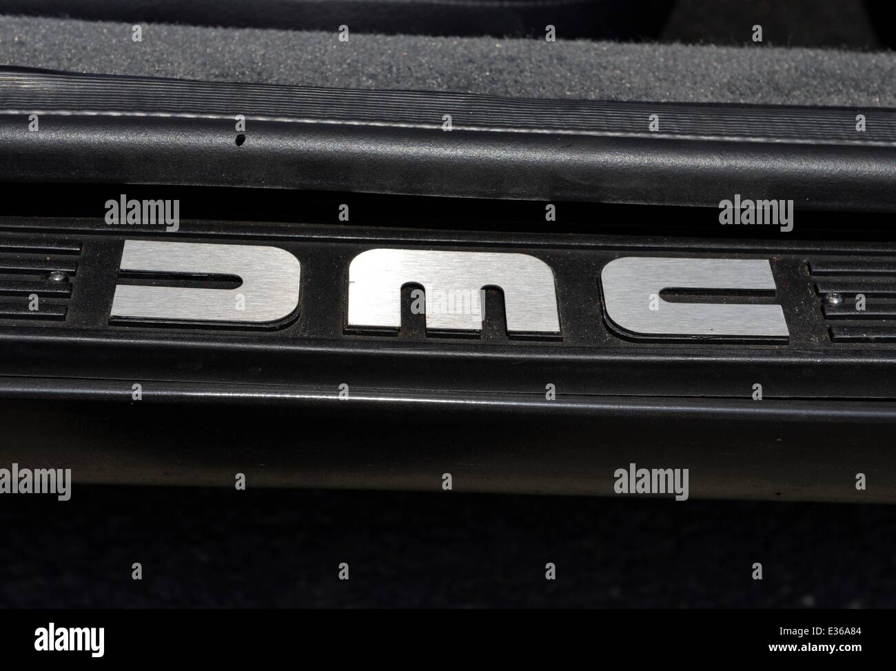 DeLorean Autos Besitzer Rallye, Oldtimer-DeLorean DMC-12, Großbritannien. UK Stockfoto