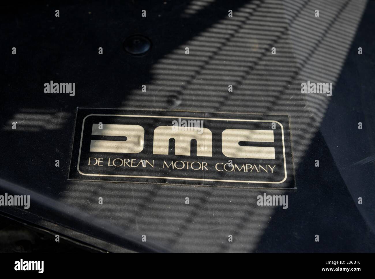 DeLorean Autos Besitzer Rallye, Oldtimer-DeLorean DMC-12, Großbritannien. UK Stockfoto