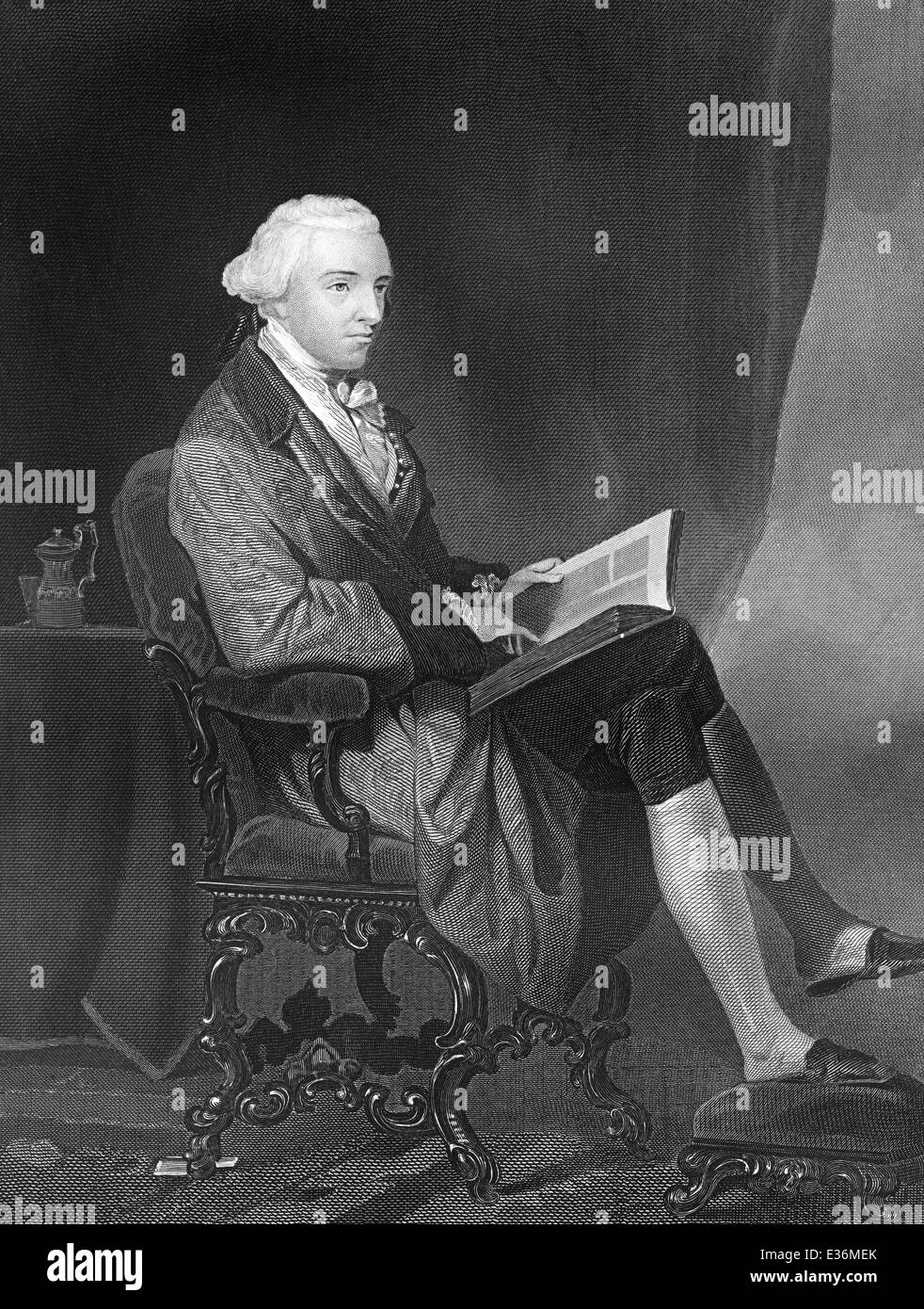 John Hancock, 1736 – 1793, ein amerikanischer Geschäftsmann und einer der Führer des Aufstands der 13 Kolonien gegen die Briten Stockfoto