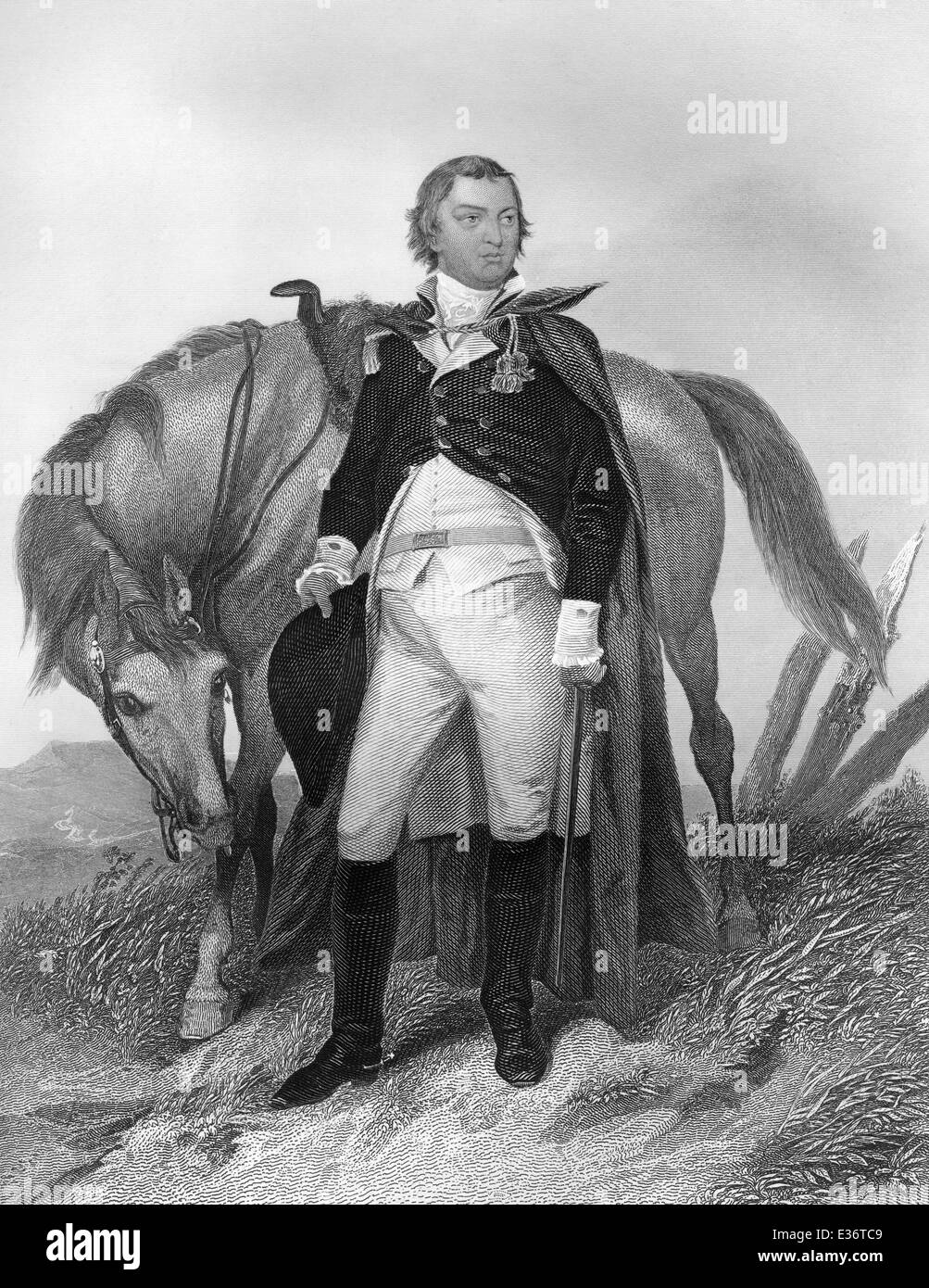 Nathanael Greene, 1742-1786, General der Kontinentalarmee während des amerikanischen Unabhängigkeitskrieges, Stockfoto