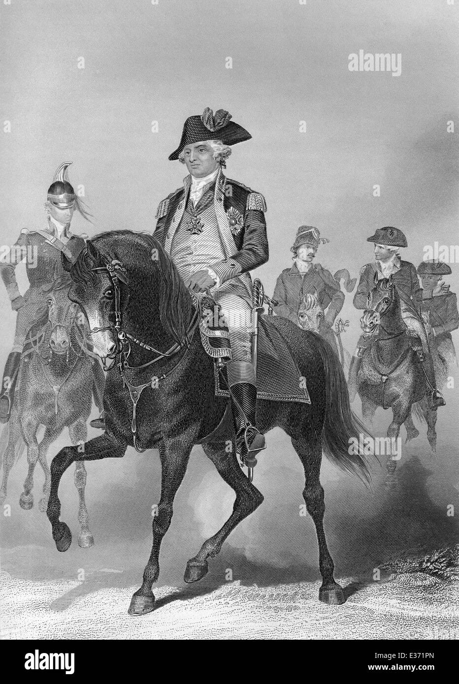 Baron von Steuben, 1730-1794, einem preußischen stammende Offizier, Generalinspekteur und Generalmajor der Kontinentalarmee Stockfoto