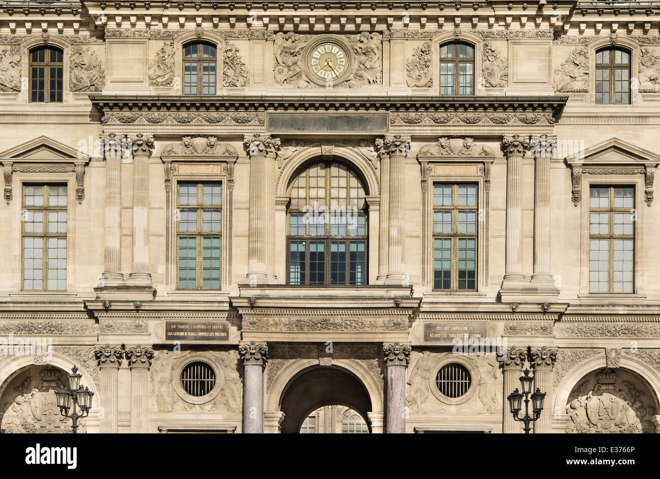 Architektonisches Meisterwerk der französischen Renaissance, aus Stein gebaut. Stockfoto