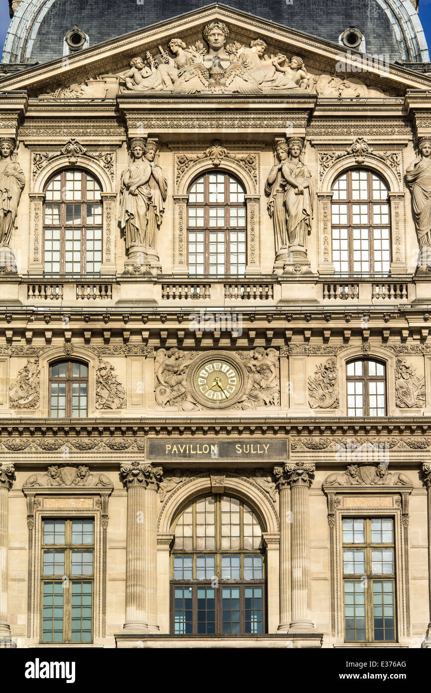 Architektonisches Meisterwerk der französischen Renaissance, aus Stein gebaut. Stockfoto