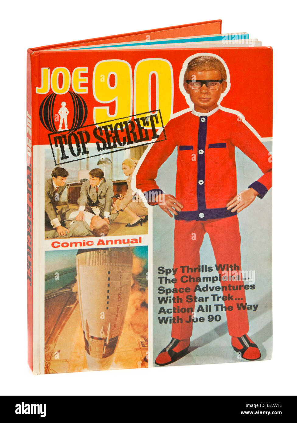 Vintage Kopie von der "Joe 90 Top Secret Comic Annual" aus dem Jahr 1969. "Joe 90" war eine beliebte 60er Jahre britische TV-Serie. Stockfoto