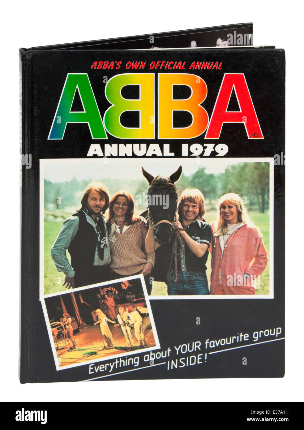 Seltene Vintage 1979 offizielle "Abba" Jahres- Stockfoto