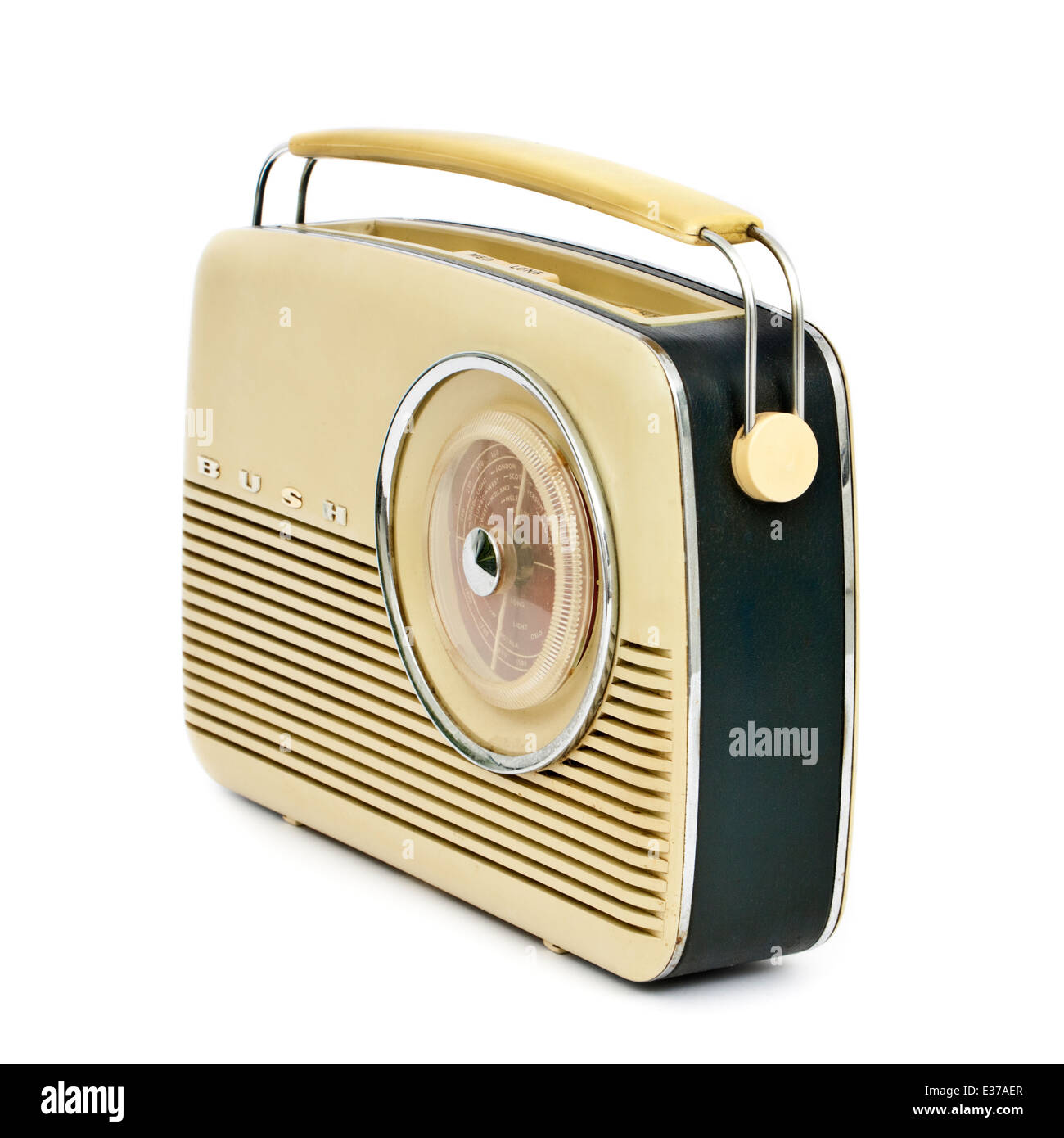 Jahrgang Anfang 1960 Bush TR82C tragbares Transistorradio Stockfoto