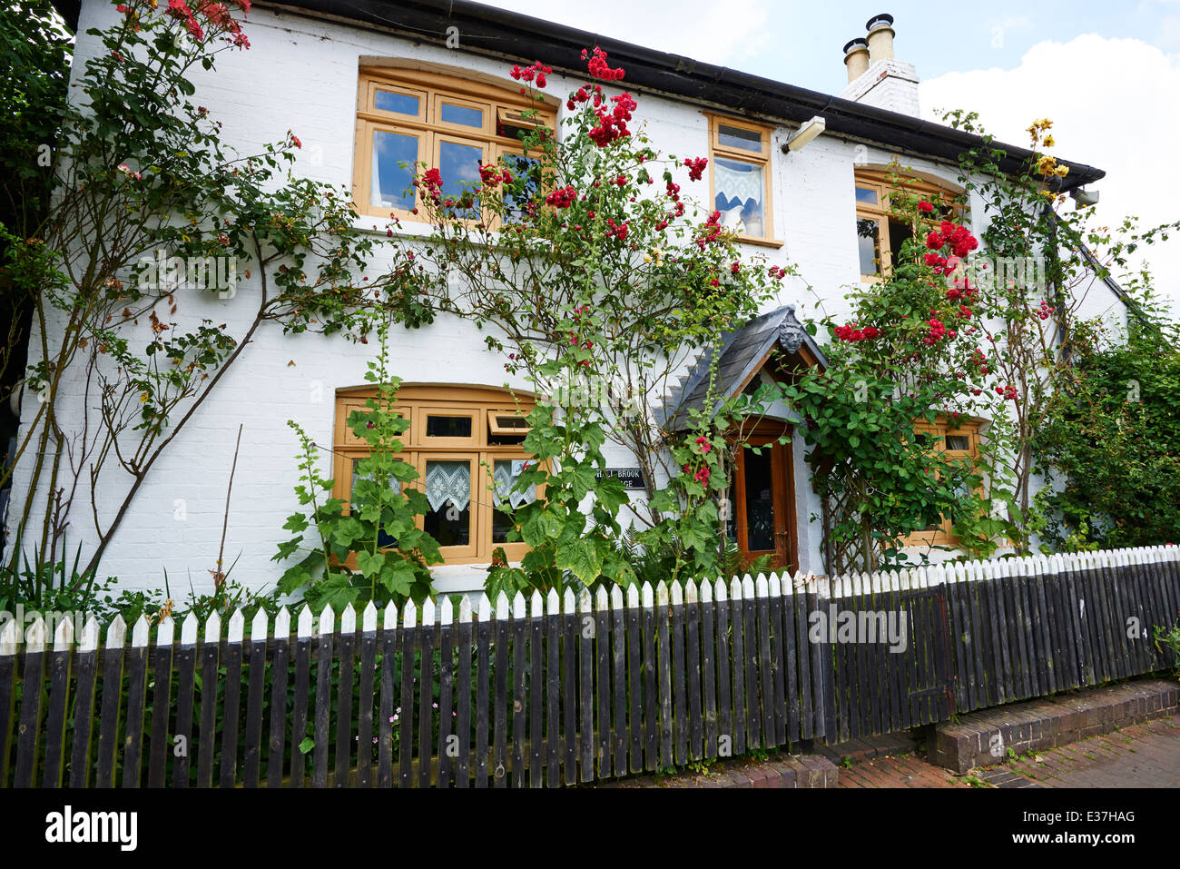 Halle Brook Cottage Bottom Lock Foxton sperrt Market Harborough Leicestershire UK Stockfoto