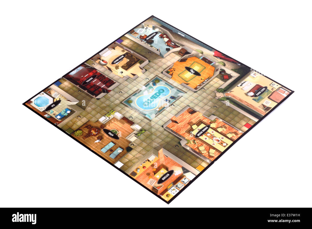 Das Spielbrett von dem klassischen Brettspiel Cluedo Stockfotografie - Alamy