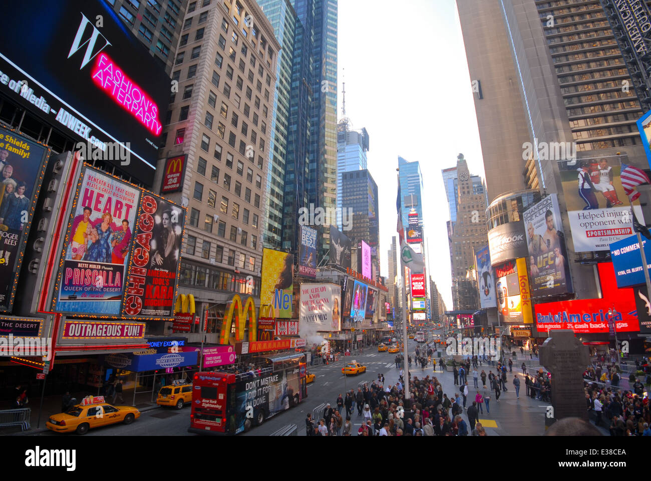 Times Square in New York, Vereinigte Staaten Stockfoto
