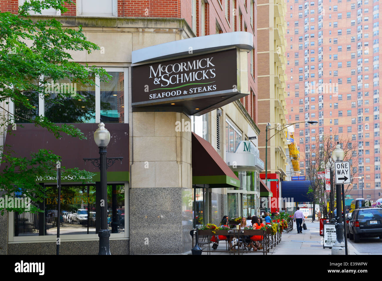 McCormick & Schmick die Meeresfrüchte & Steaks Restaurant Rush Street, Chicago Restaurants, Illinois Stockfoto