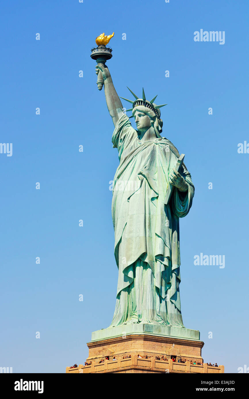 Freiheitsstatue auf Liberty Island, New York Stockfoto