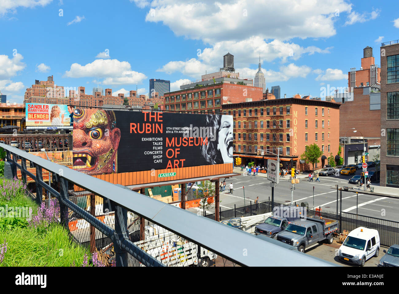 Chelsea, Stadt Straßenansicht aus der Highline, Manhattan, New York, USA Stockfoto