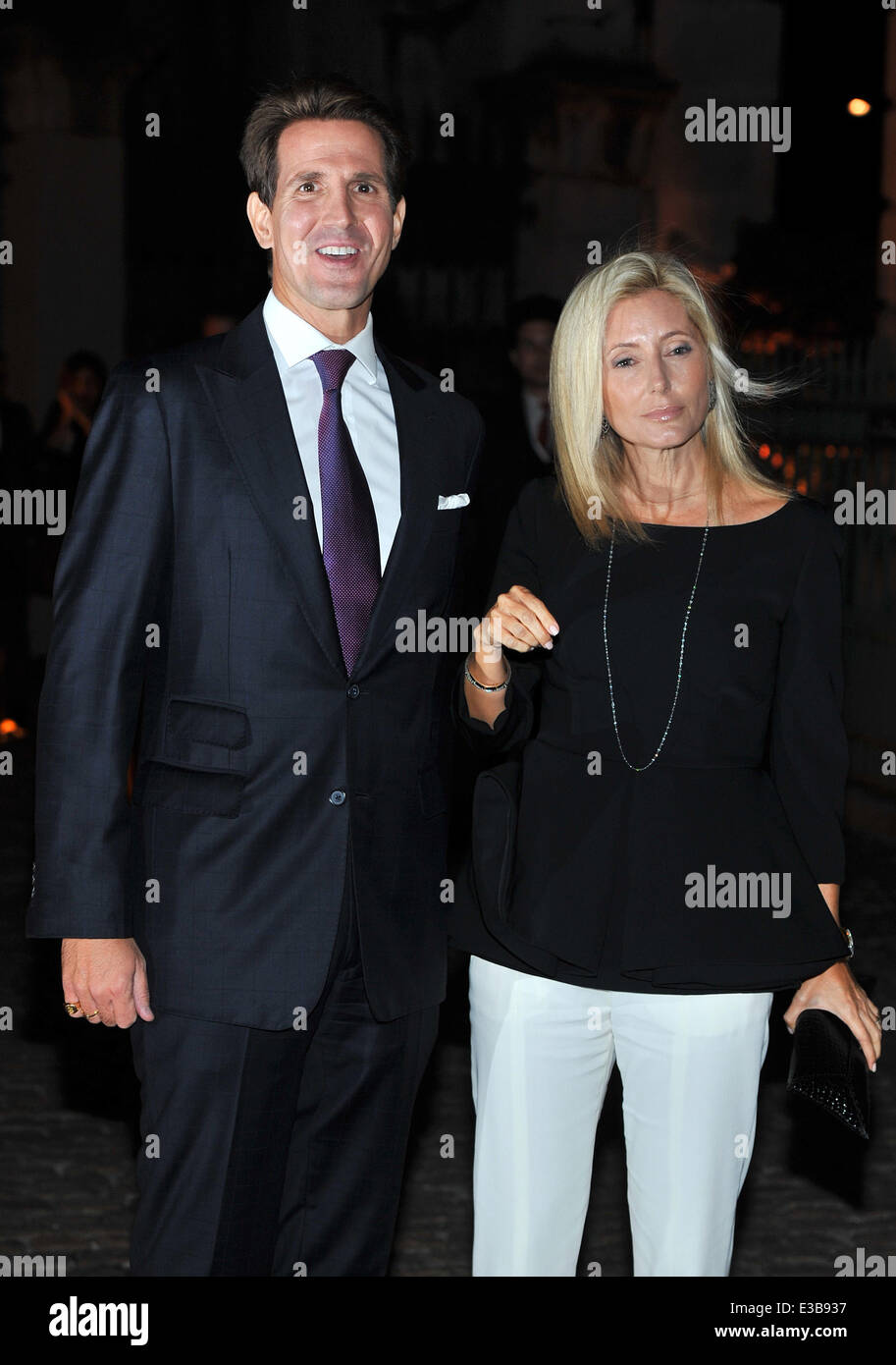 Ein Abend feiern The Global Fund im Apsley House - Ankünfte mit statt: Marie-Chantal Claire, Kronprinzessin von Griechenland, Pavlos, Kronprinz von Griechenland wo: London, Vereinigtes Königreich: 16 September 2013 Stockfoto