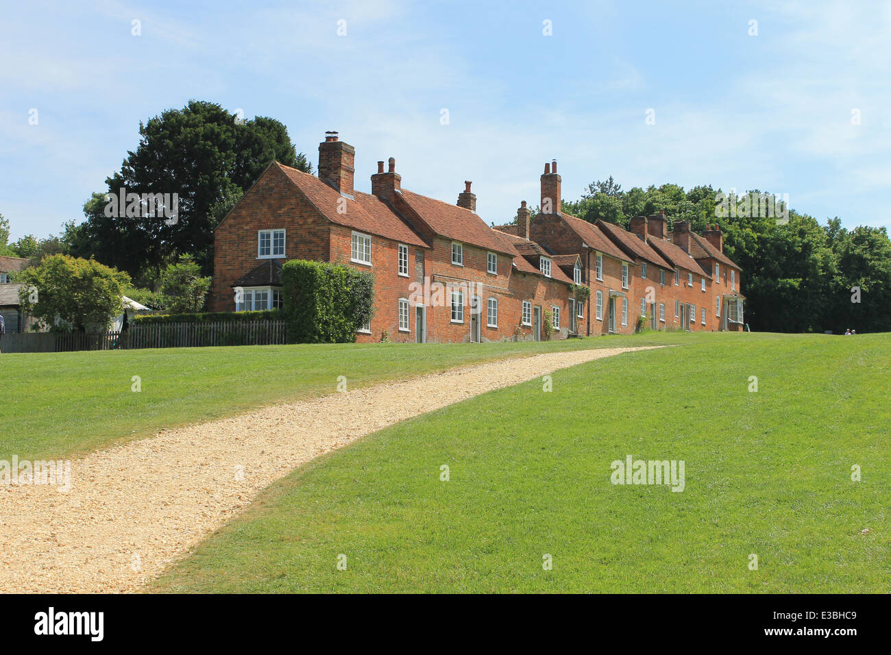 Auf dem Land an der Buckler Hard in der Nähe von Beaulieu, Hampshire, UK Stockfoto