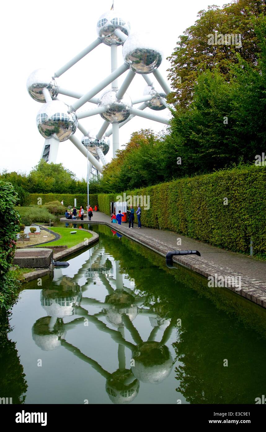 Sightseeing-Fotos rund um Brüssel Belgien mit: Atomium wo: New York City, NY, USA bei: 27 September 2013 Stockfoto