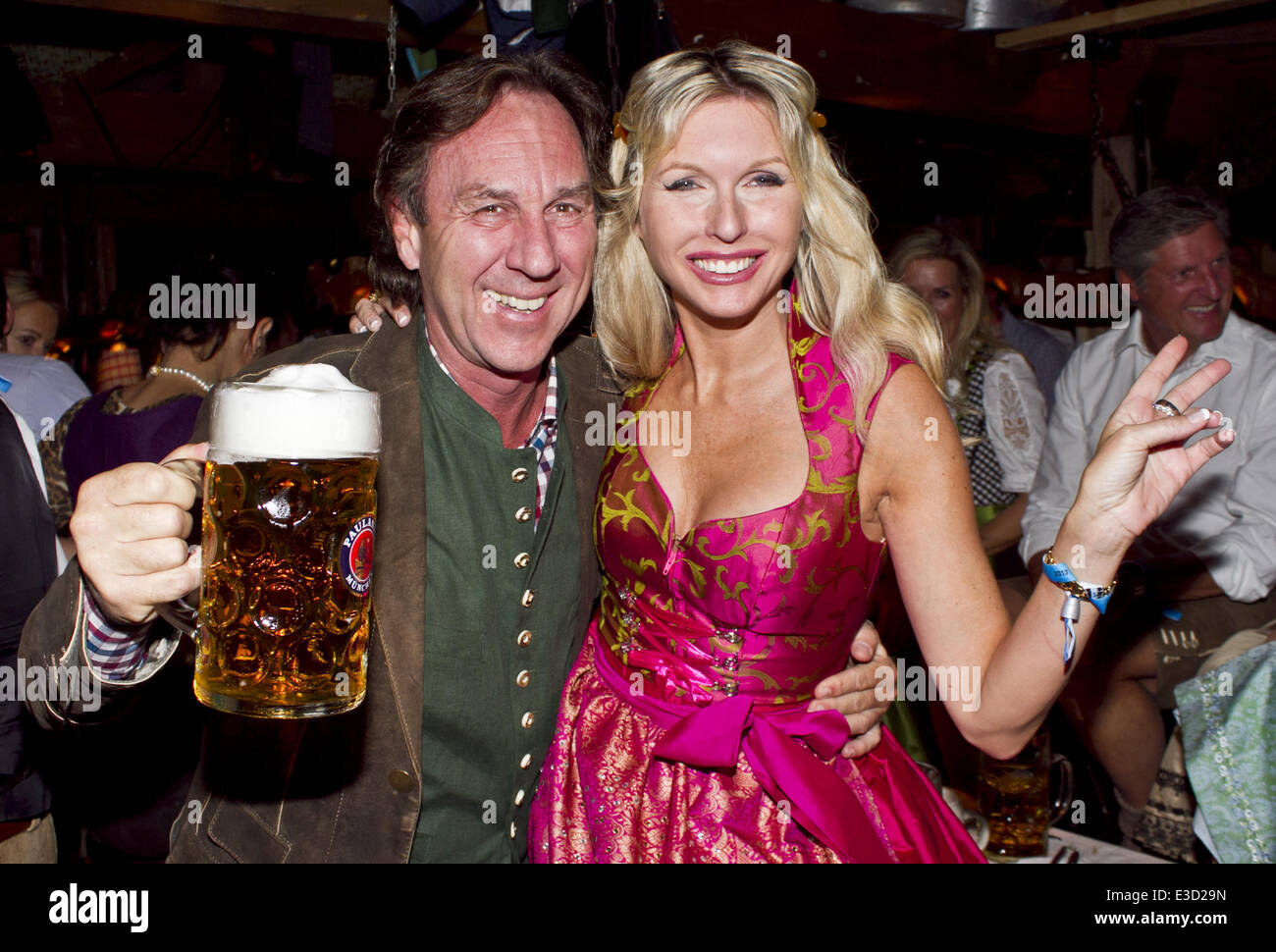 Das Hippodrom veranstaltet Oktoberfest 2013 Featuring: Sabine Piller, Ralph Piller wo: München, Deutschland: 4. Oktober 2013 Stockfoto