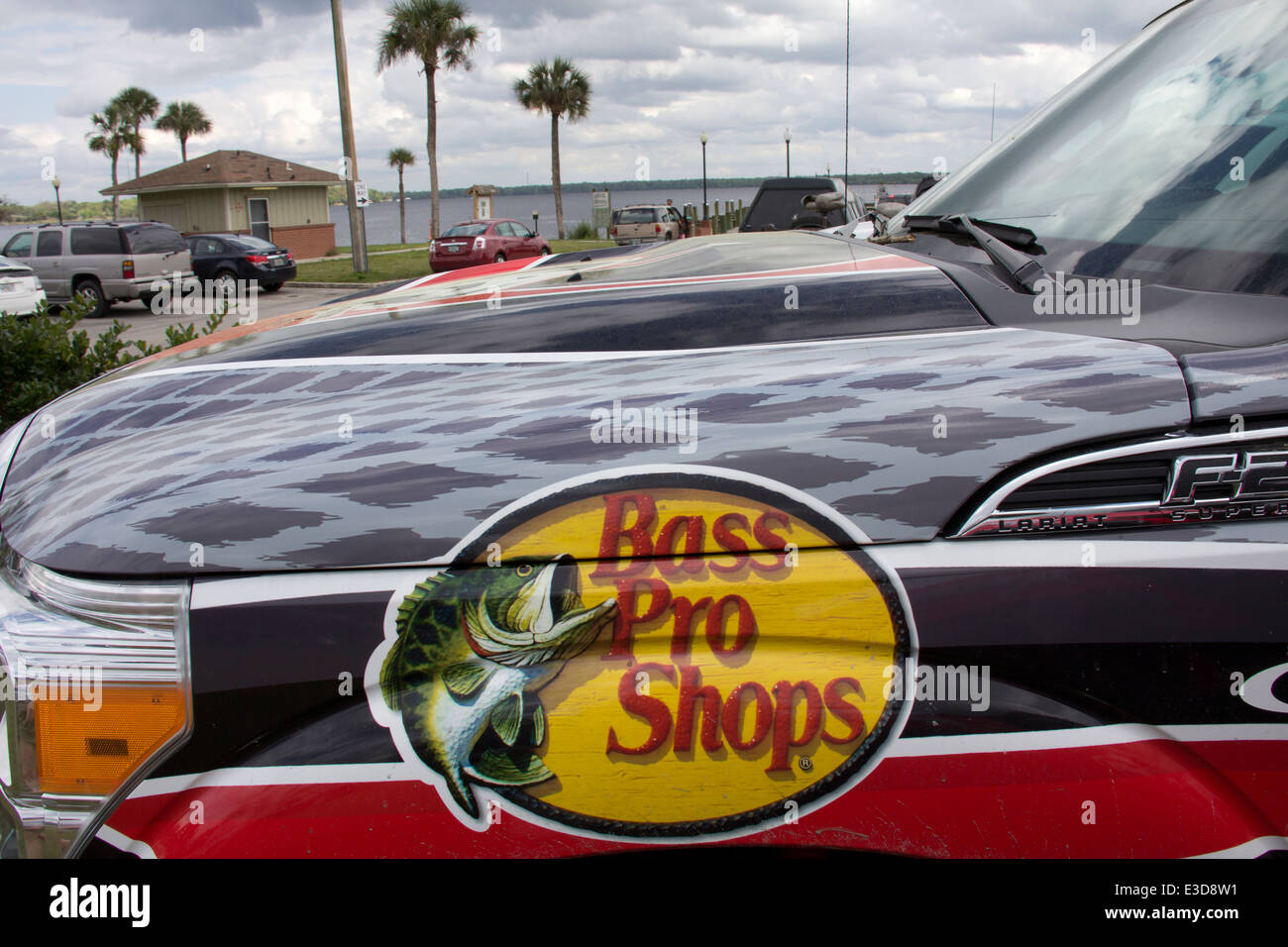 LKW-Detail, Bassmaster Elite Series Turnier, in der St. Johns River Community Palatka, Florida und Umgebung: Stockfoto