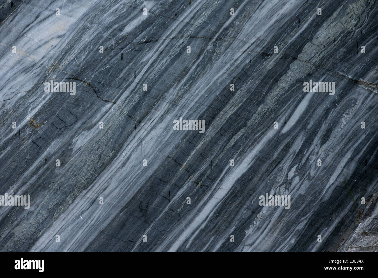 Textur der Marmorwand im Steinbruch als Hintergrund Stockfoto