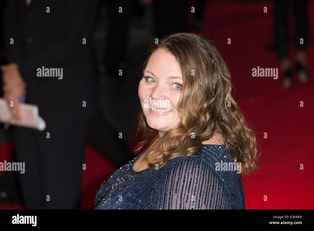 Joanna Scanlan besucht der BFI London Film Festival Gala europäische Premiere von "The Invisible Woman" im Odeon Leicester Square Featuring: Joanna Scanlan Where: London, Vereinigtes Königreich bei: 15. Oktober 2013 Stockfoto