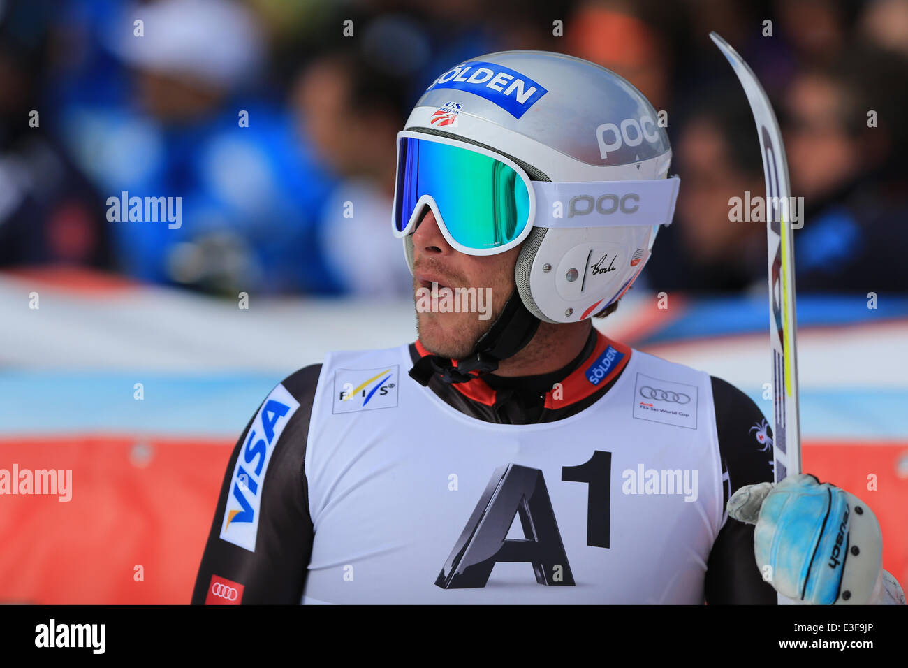 Alpine Ski-Weltcup Sölden mit: Bode Miller wo: Sölden, Österreich bei: 27. Oktober 2013 ** nicht Availabl Stockfoto