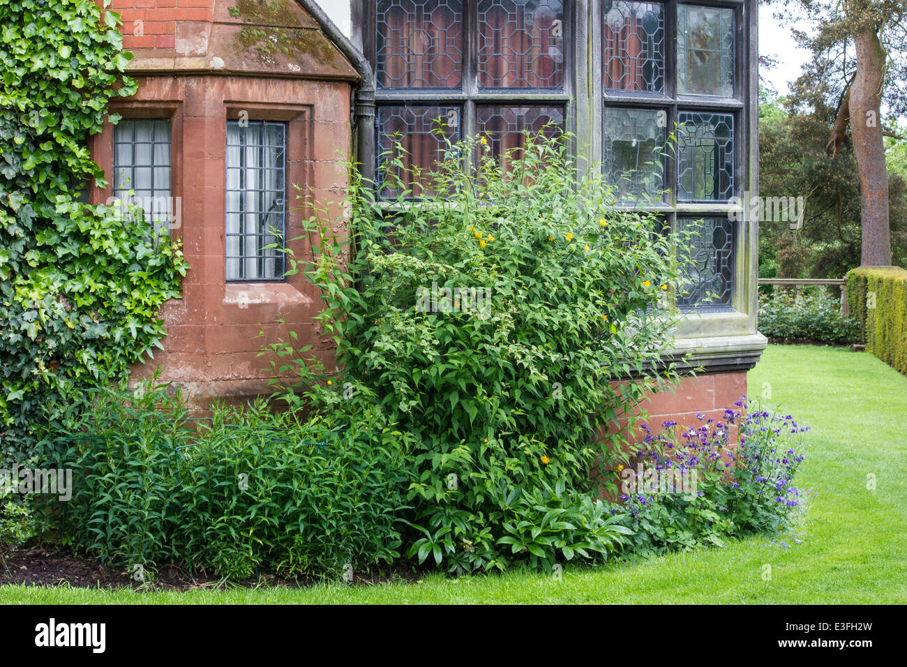 Wightwick Manor ist ein viktorianisches Herrenhaus befindet sich auf Wightwick Bank, Wolverhampton, West Midlands, England. Stockfoto