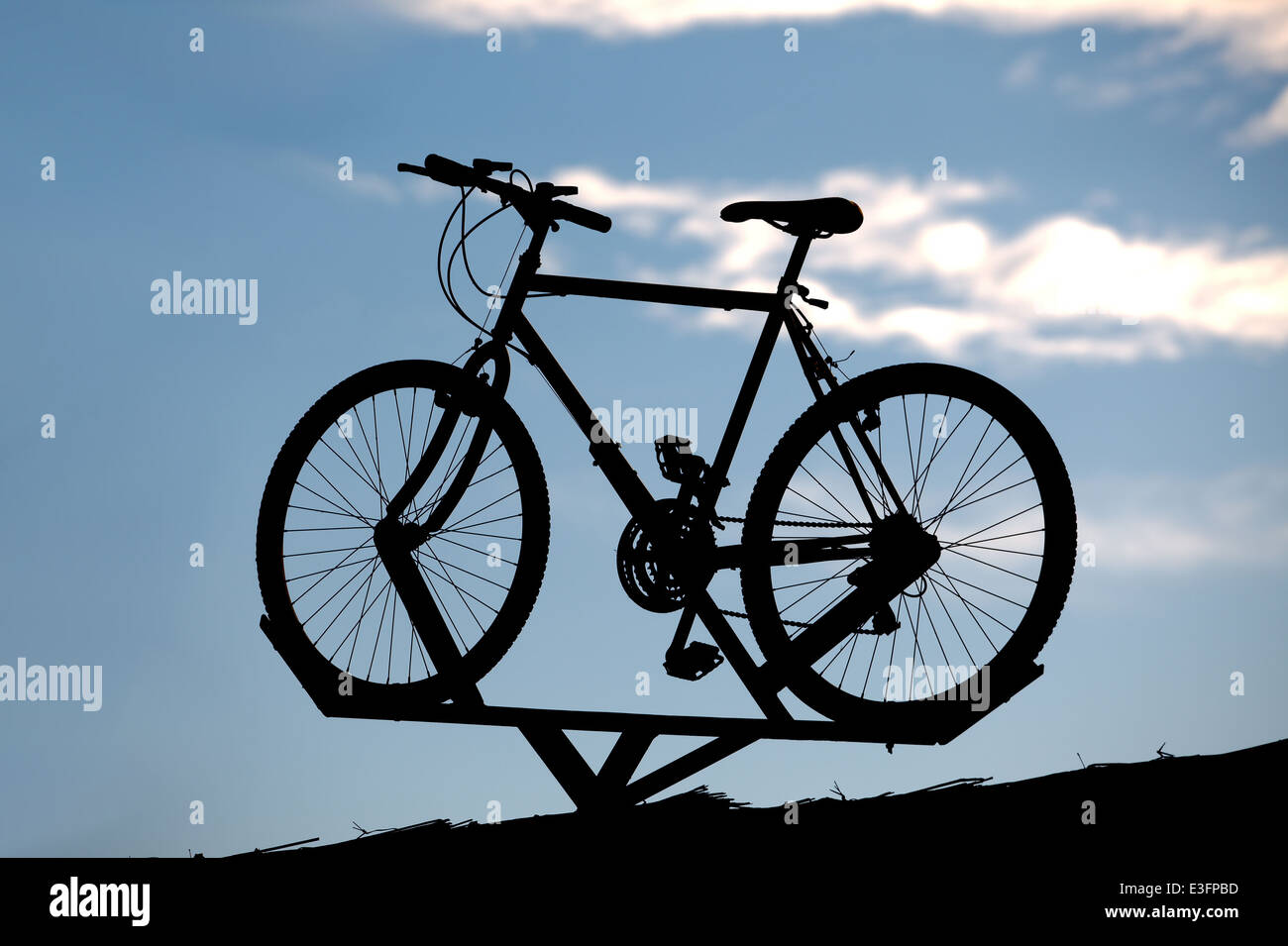 Fahrrad-Anzeige Stockfoto