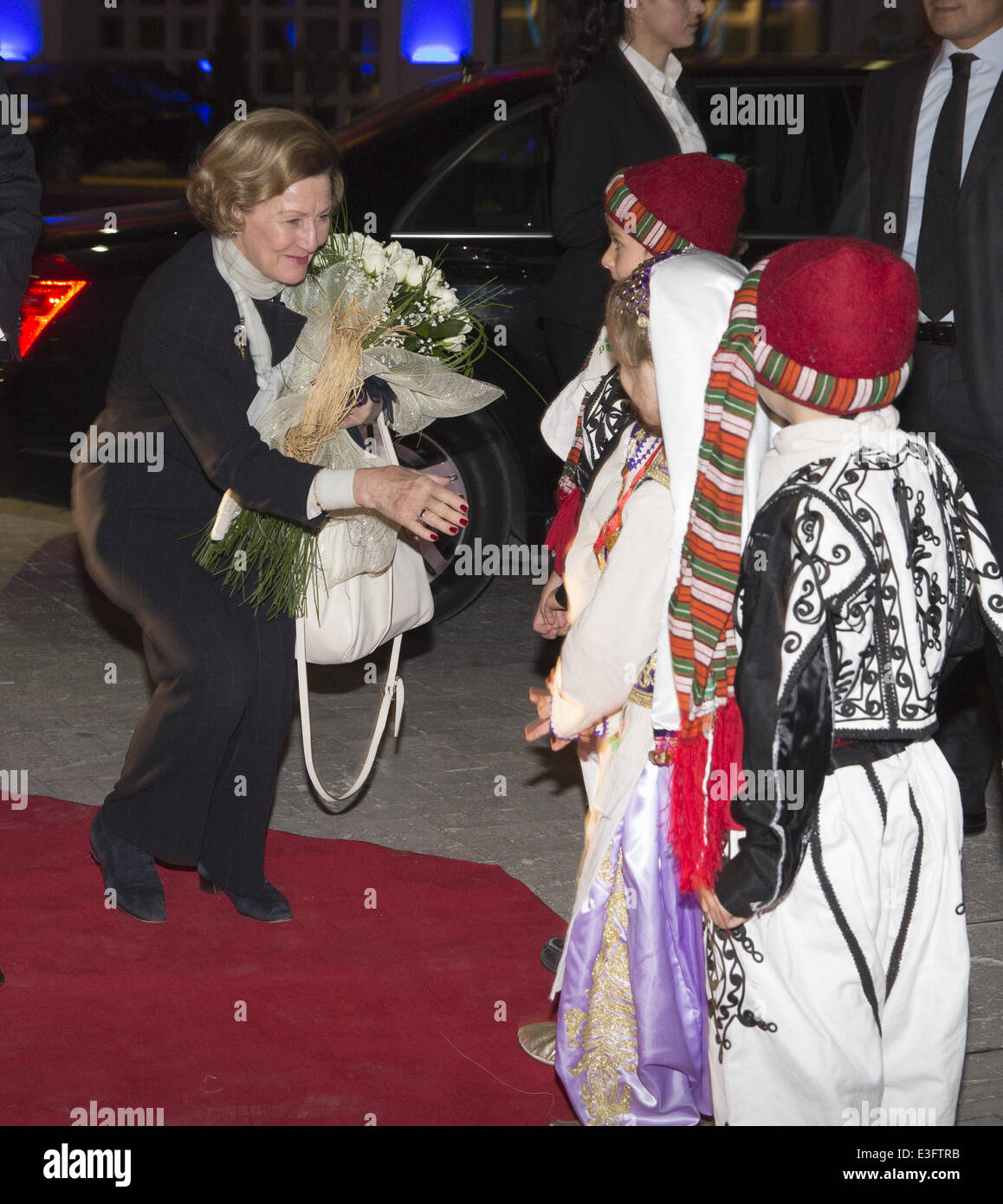 Norwegische König Harald und Königin Sonja während eines Staates Türkei Featuring Besuch: König Harald, Königin Sonja Where: Ankara, Türkei: 4. November 2013 Stockfoto