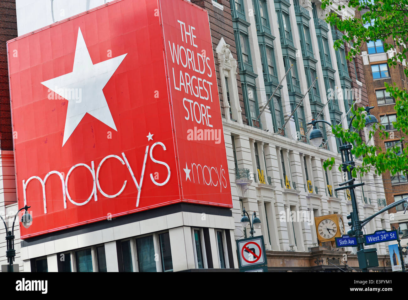 Macy's Store, Manhattan, New York Stockfoto
