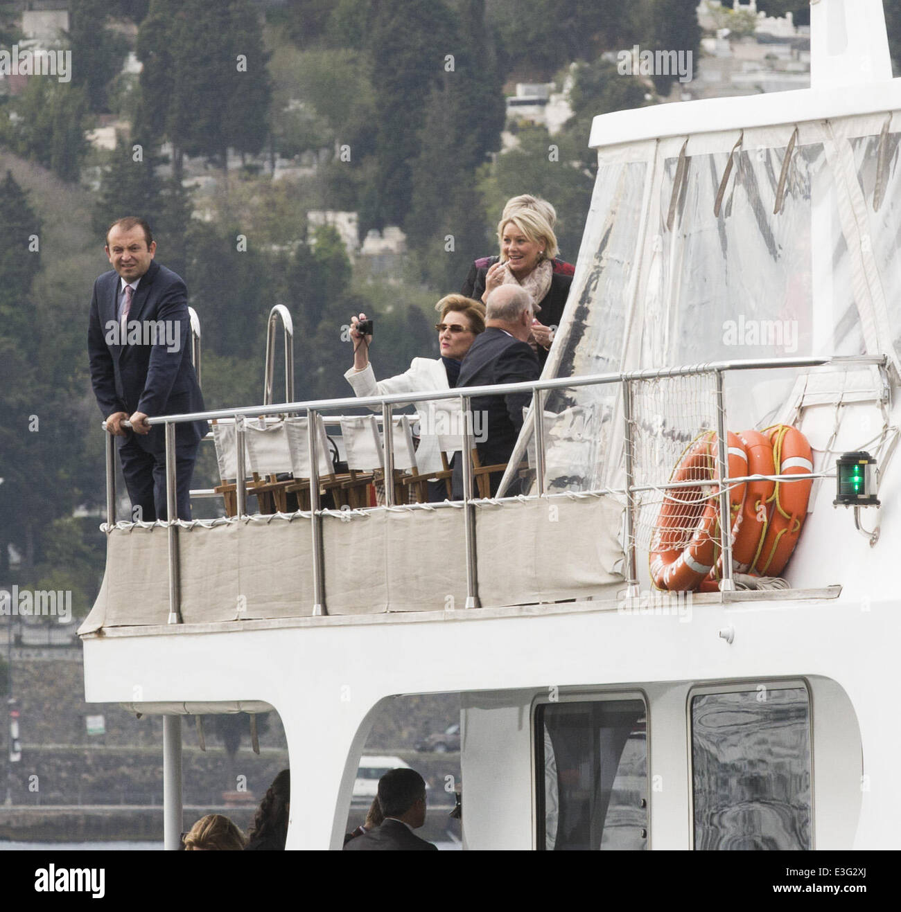 Norwegische Königin Sonja und König Harald während eines Staates Türkei Featuring Besuch: König Harald, Königin Sonja Where: Istanbul, Türkei: 6. November 2013 Stockfoto