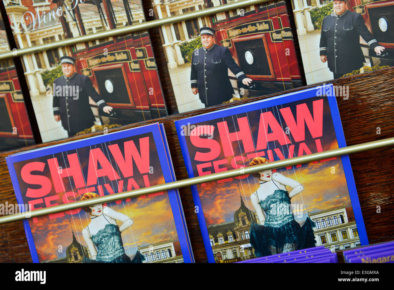 Shaw Festival Guides, Broschüren, Niagara-on-the-Lake, Ontario, Kanada Stockfoto