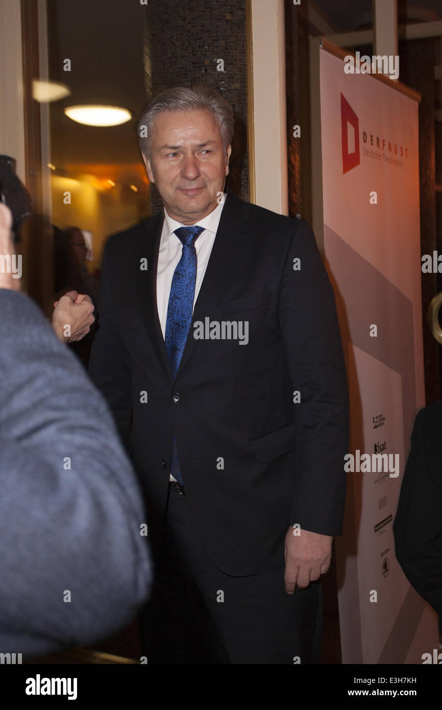 Theaterpreis "Der Faust" Award Ceremony am Schillertheater.  Mitwirkende: Klaus Wowereit wo: Berlin, Deutschland: 16. November 2013 Stockfoto