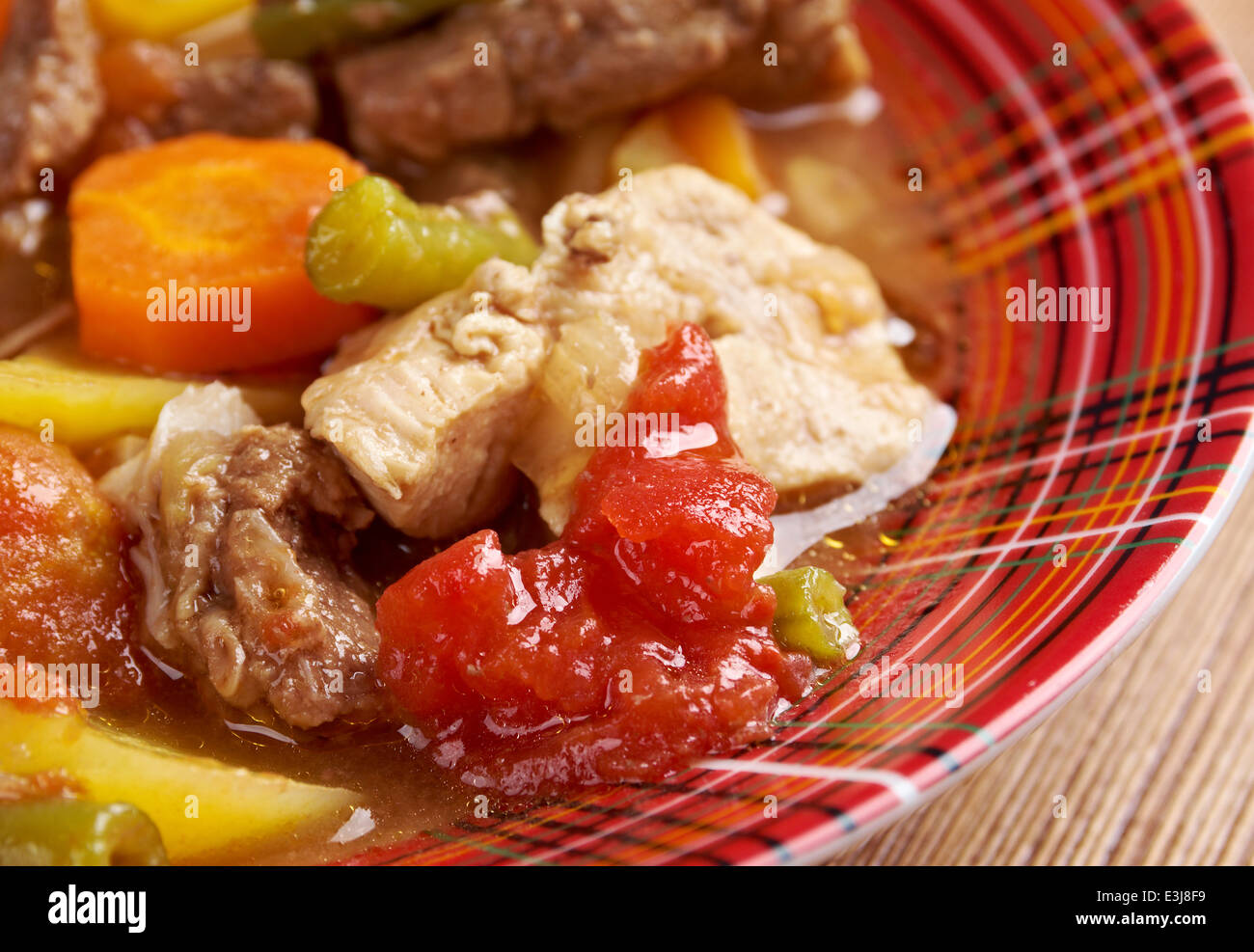 Super-Eintopf Wisconsin.traditional Schale Amerikas Dairyland.country Küche Stockfoto