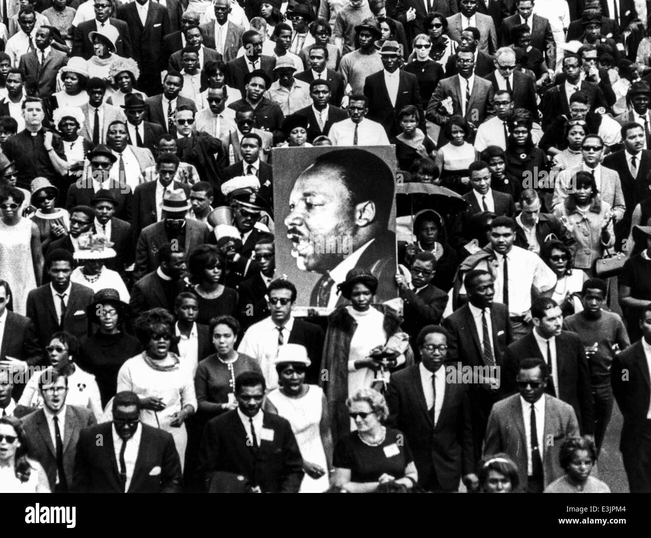 Martin Luther Kings Beerdigung, Atlanta, Georgia 9. April 1968 Stockfoto