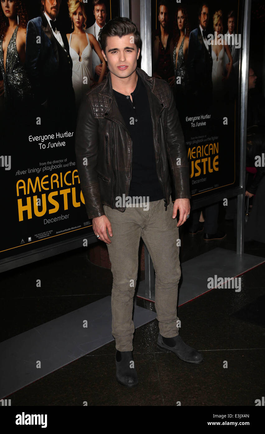 Amerikanischen Hustle - Los Angeles-Premiere auf der Directors Guild Theatre mit: Spencer Boldman wo: Los Angeles, Kalifornien, Stockfoto