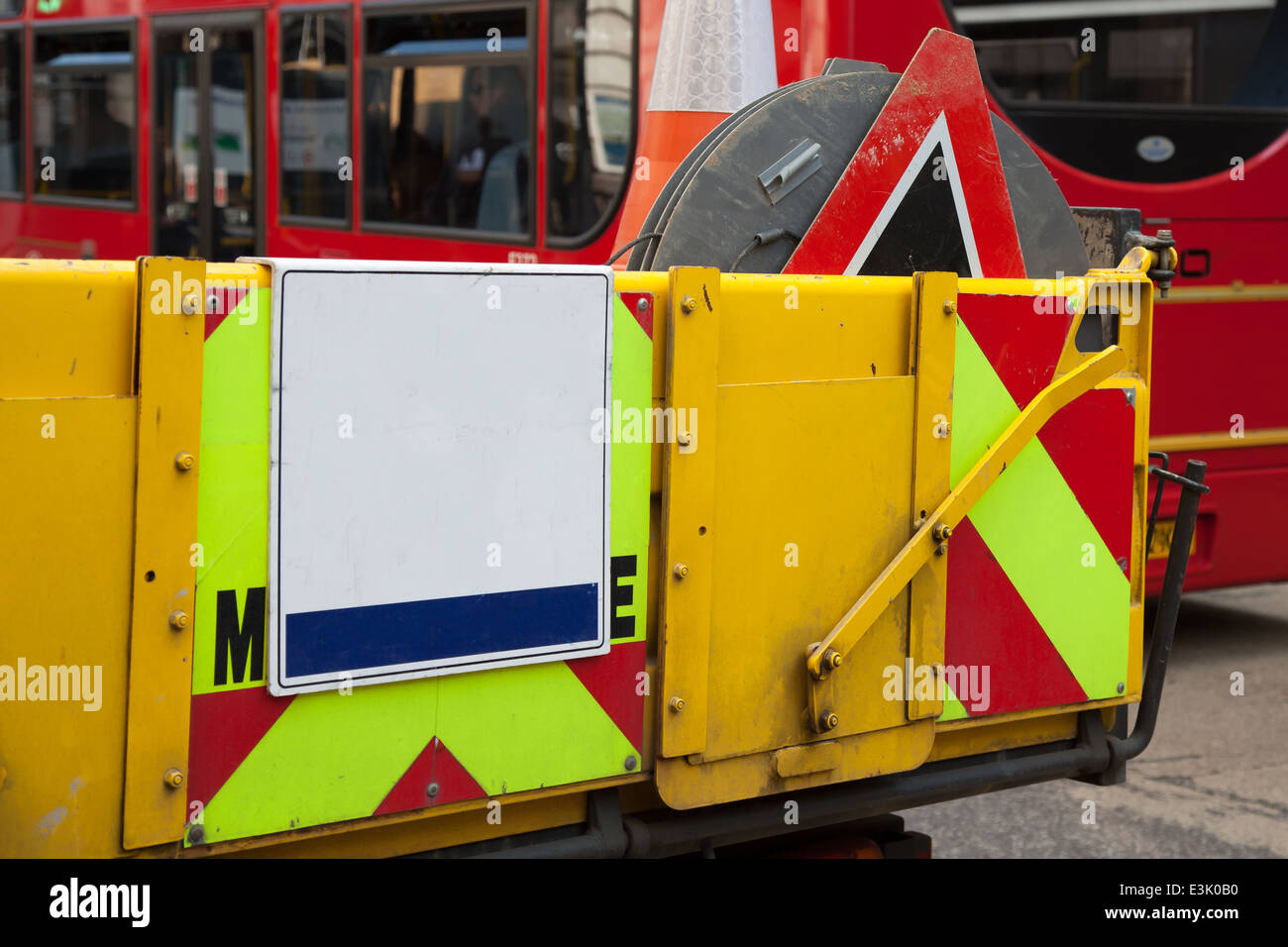 Bau-Van in london Stockfoto