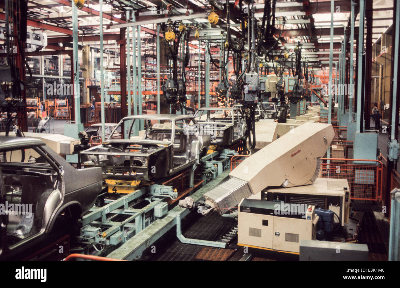 Fiat Auto Industrie, Turin, 70er Jahre Stockfoto