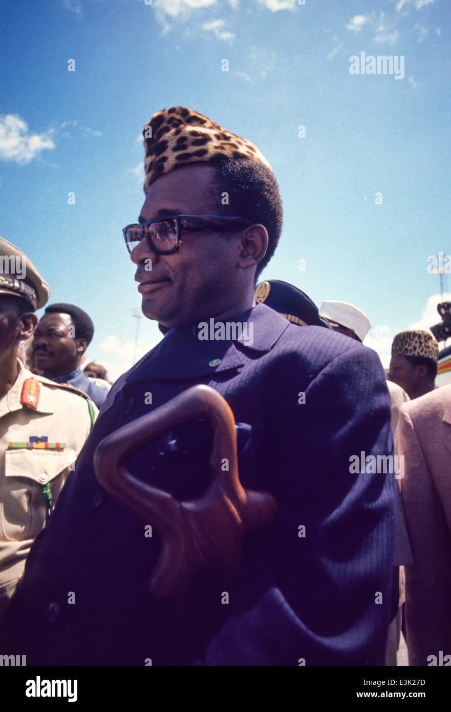 Mobutu Siad barre Stockfoto