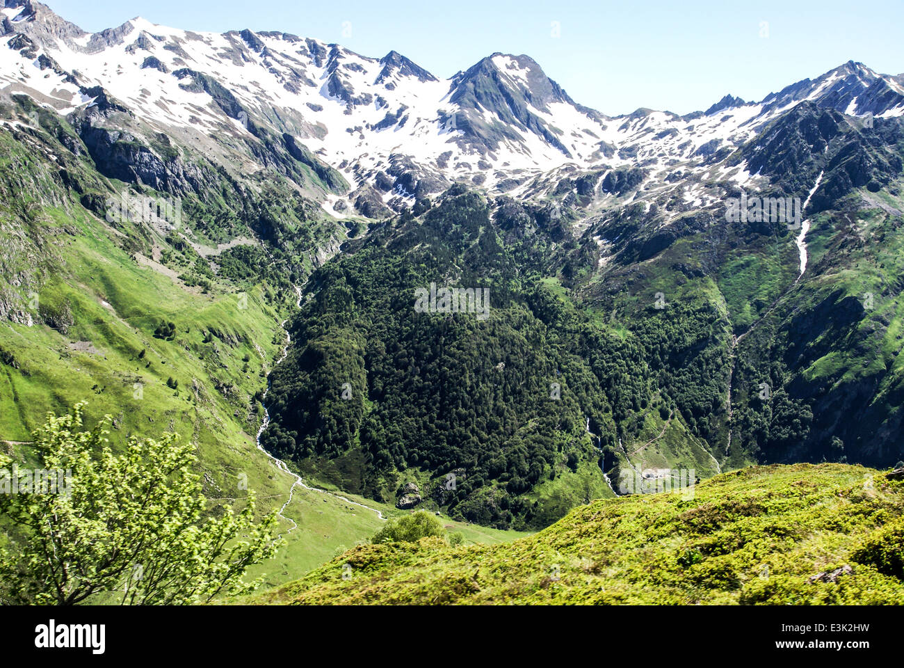 Pyrenäen-Nationalpark (Le Parc national des Pyrénées) Stockfoto